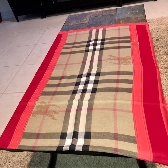 NWT Authentic Burberry Vintage Check Scarf - Picture 3 of 11